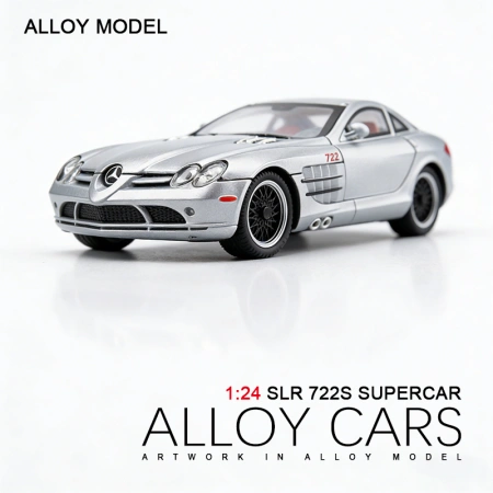 1:24 سيارة سيارات طراز Mسيدس مرسيدس بنز SLR722S ذات الدفع الفائقة، طراز سيارات السباق 1:24 سيارة سيارات طراز Mسيدس مرسيدس بنز SLR722S ذات الدفع الفائقة، طراز سيارات السباق